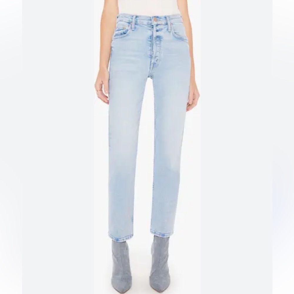 MOTHER The Tomcat Flood High Waist Ankle Straight Leg Jeans - Picture 2 of 8